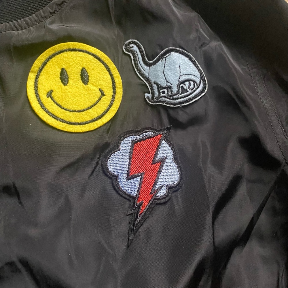 Cute Dinosaur Patch Bomber Jacket - image 4